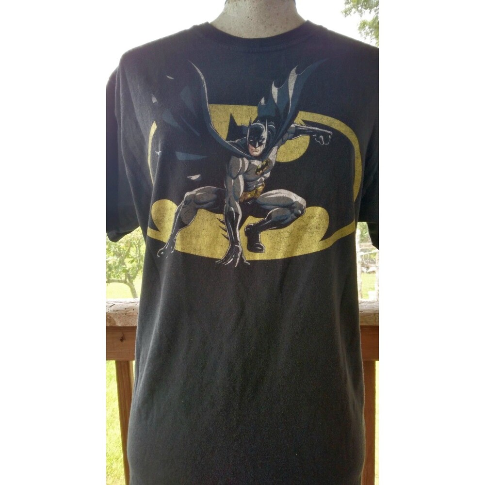 DC Comics Batman T Shirt Adult Size M Black Short Sleeve Graphic